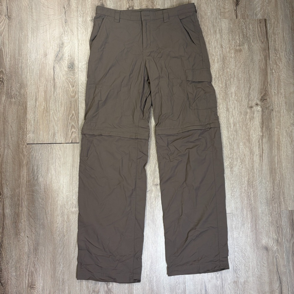 Columbia Silver Ridge Convertible Hiking Boys Size L 14/16 Brown Cargo